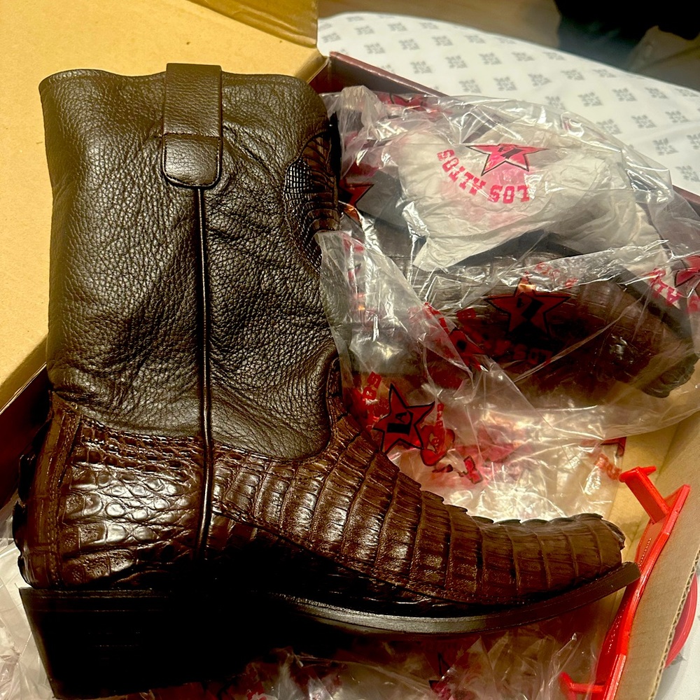 Caiman Tail Mexican Cowboy Boots